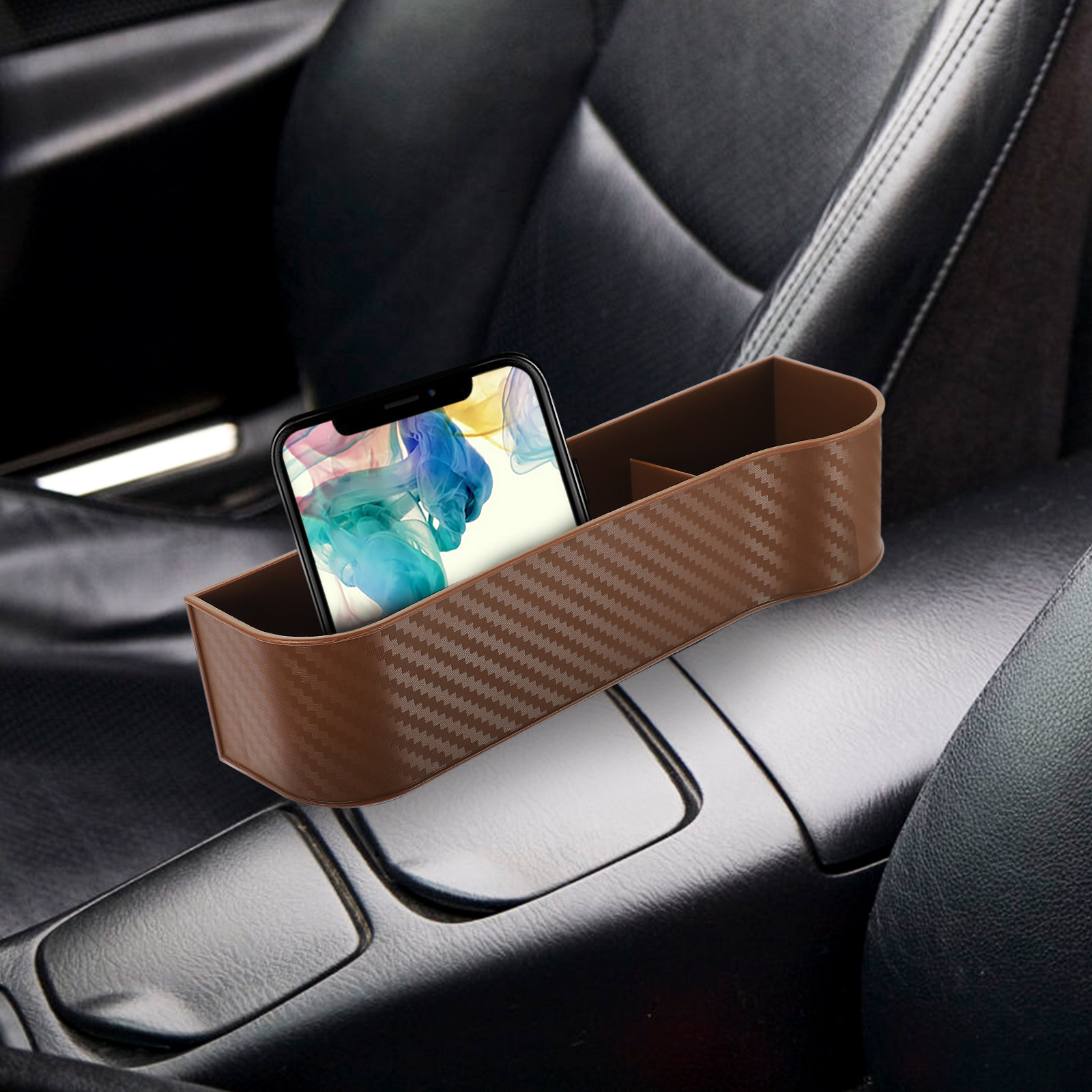 Car Trunk Organizer - 2Pcs Car Seat Gap Organizer Box