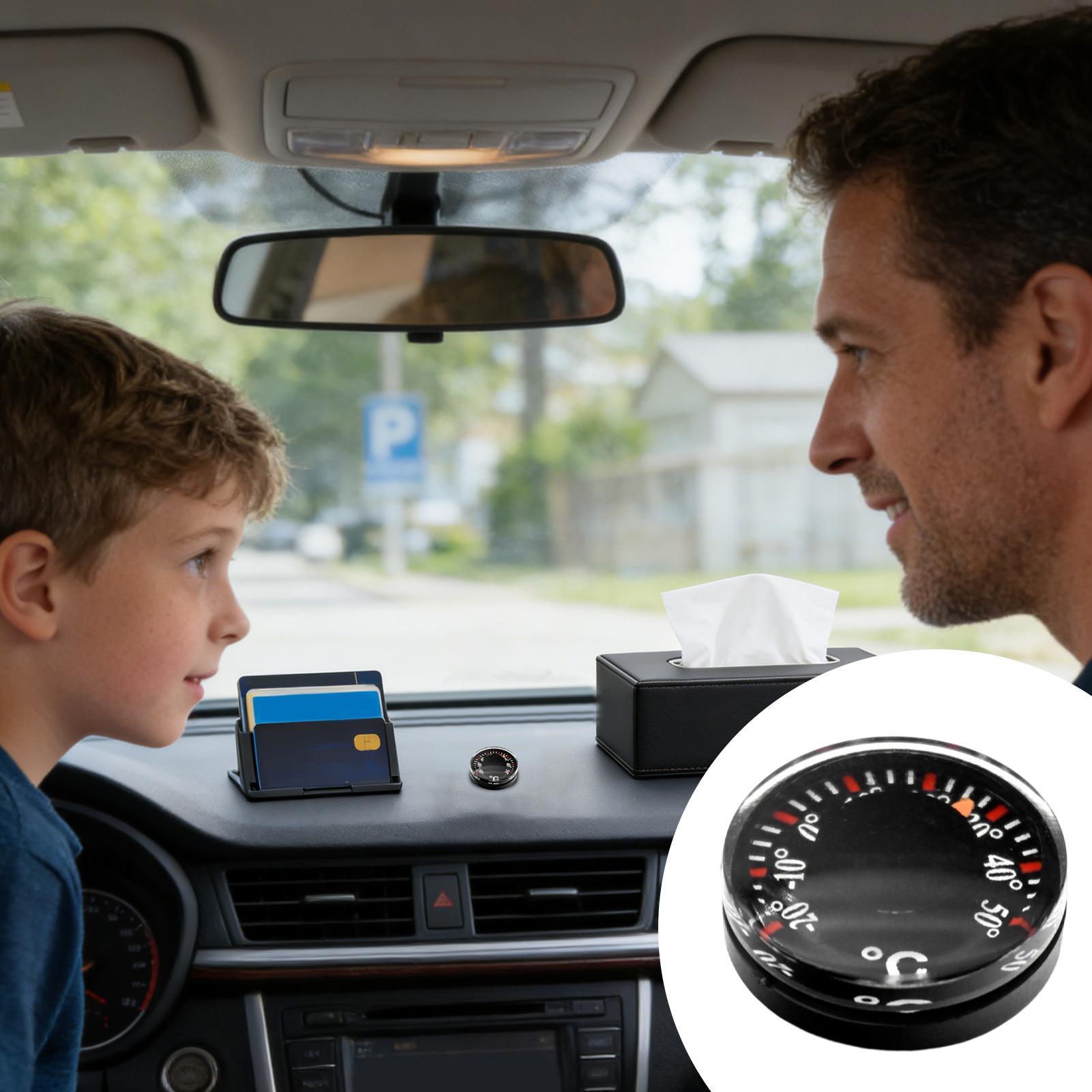 Car Accessories Interior - 1PC Mini Car Thermometer Battery-free Dashboard