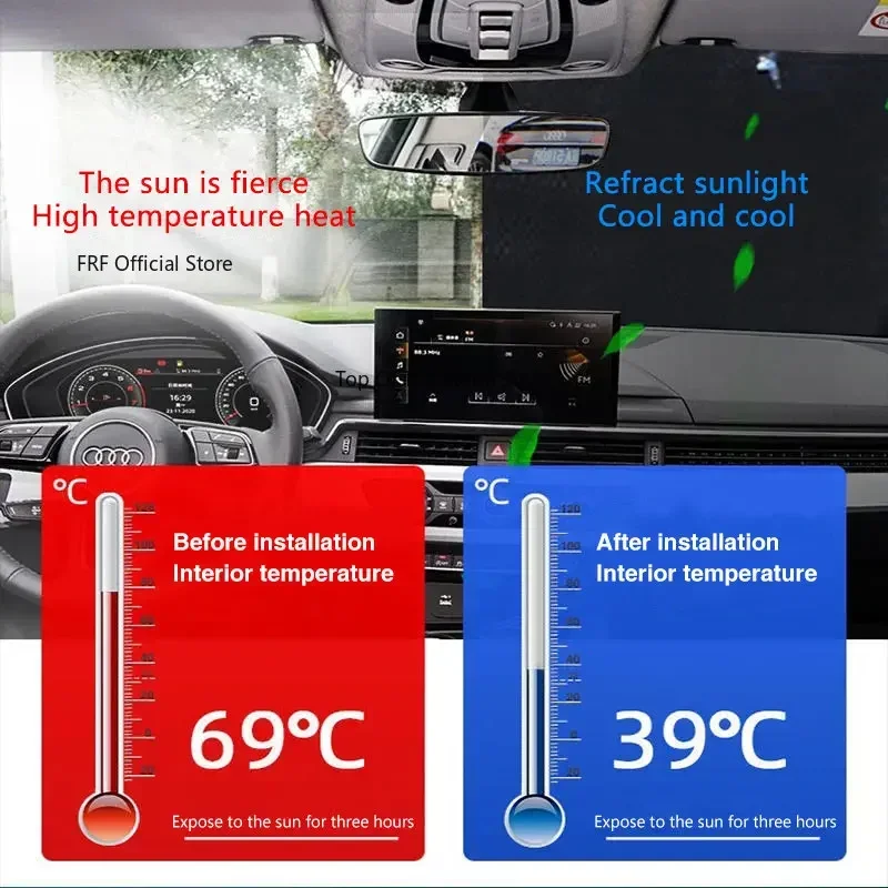 Full Coverage Sunshade For Nis - Car Accessories Xmas のレビューと価格