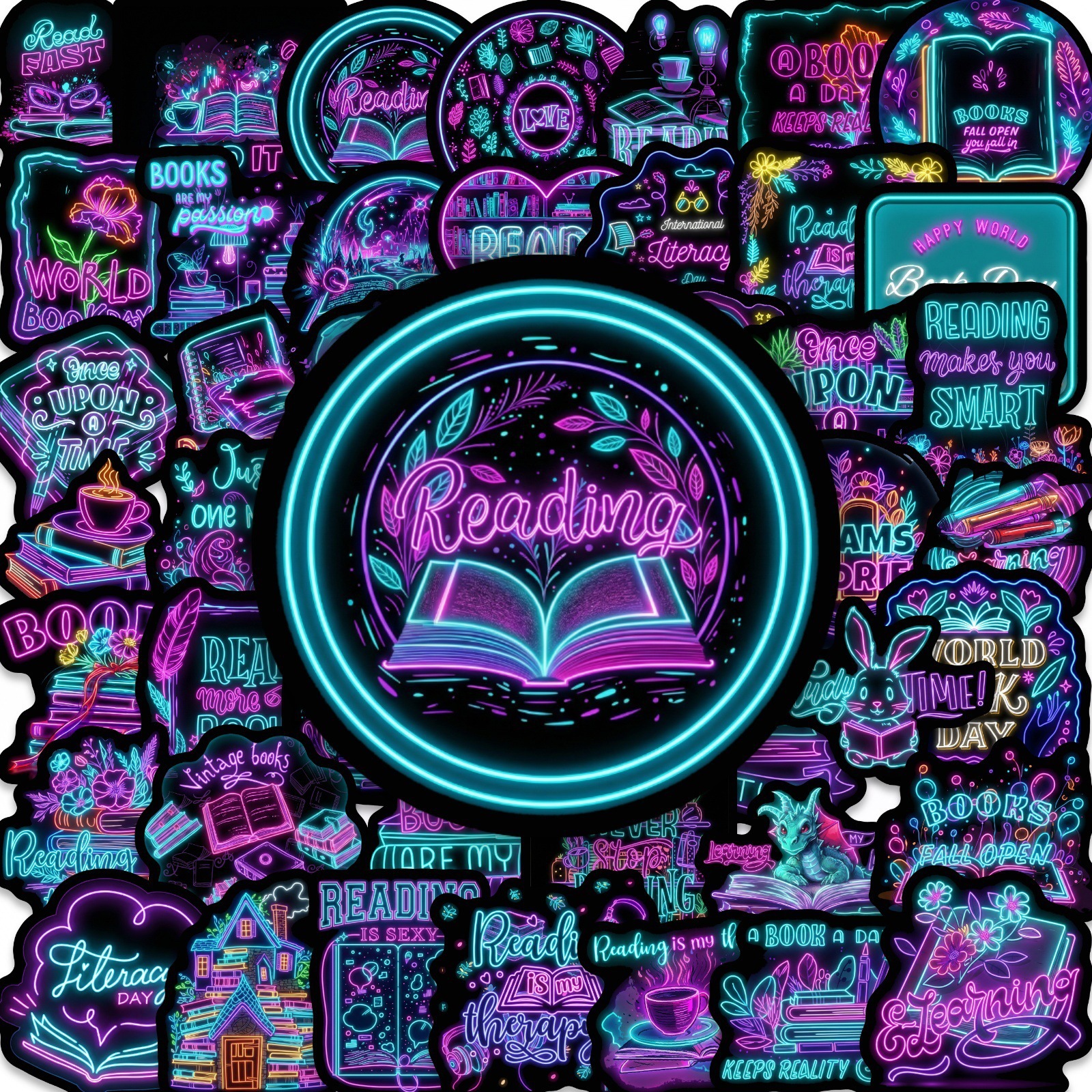 50/100Pcs Cyber Style Neon Boo - Car Accessories List のレビューと価格