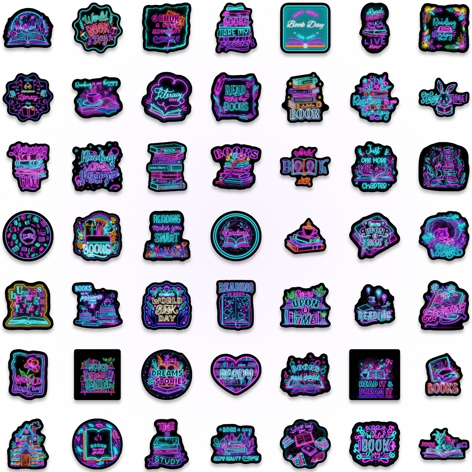 50/100Pcs Cyber Style Neon Boo - Car Accessories List のレビューと価格