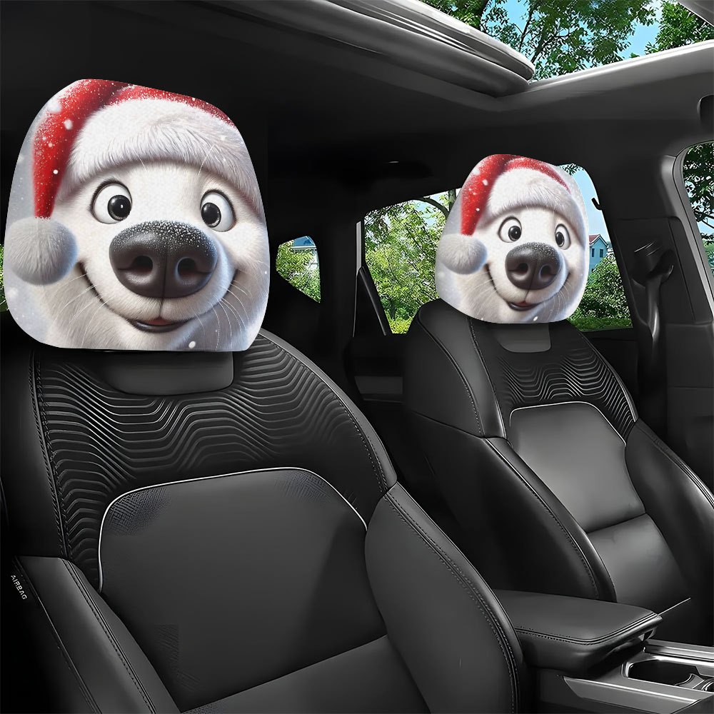 2pcs Christmas hats, cute pupp - Car Accessories Xmas のレビューと価格