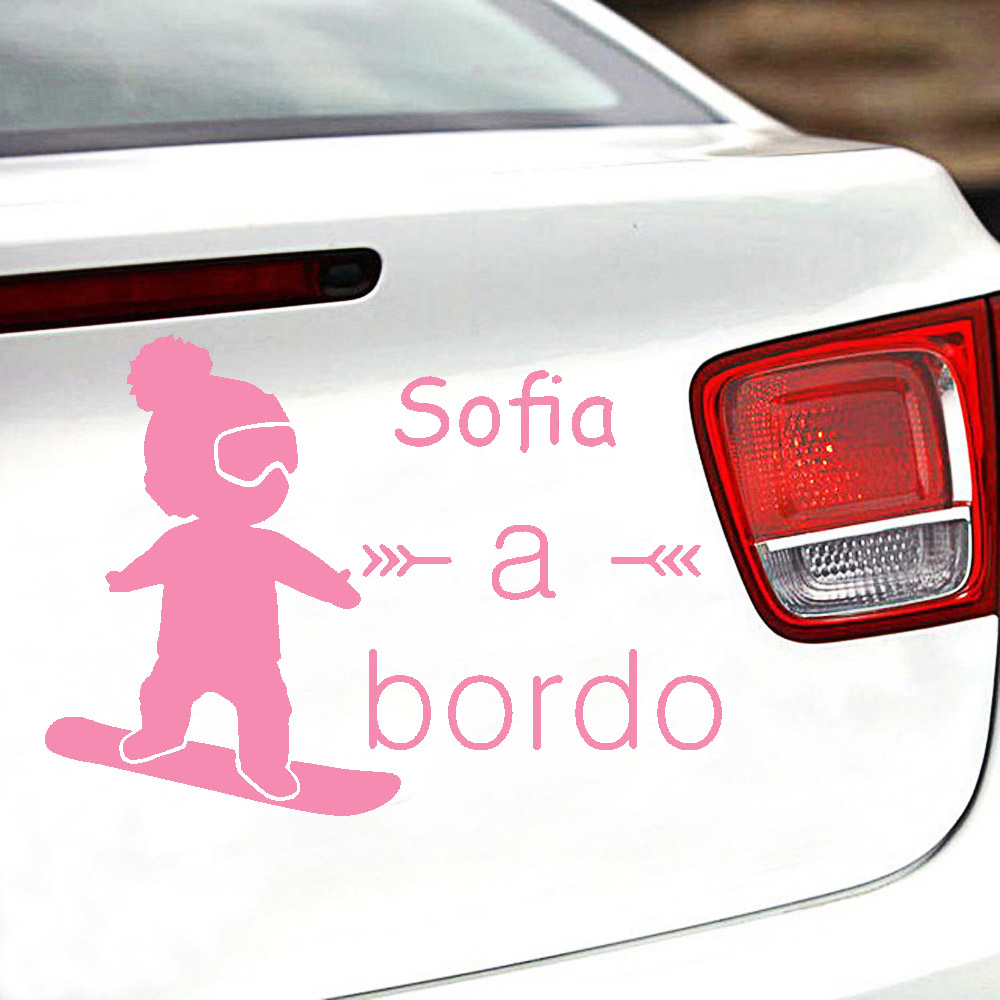 1pc Vinyl baby a bordo colorfu - Car Accessories Toy のレビューと価格