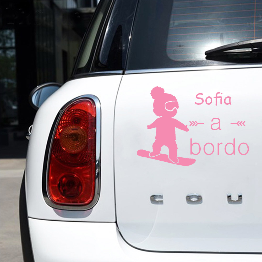 1pc Vinyl baby a bordo colorfu - Car Accessories Toy のレビューと価格
