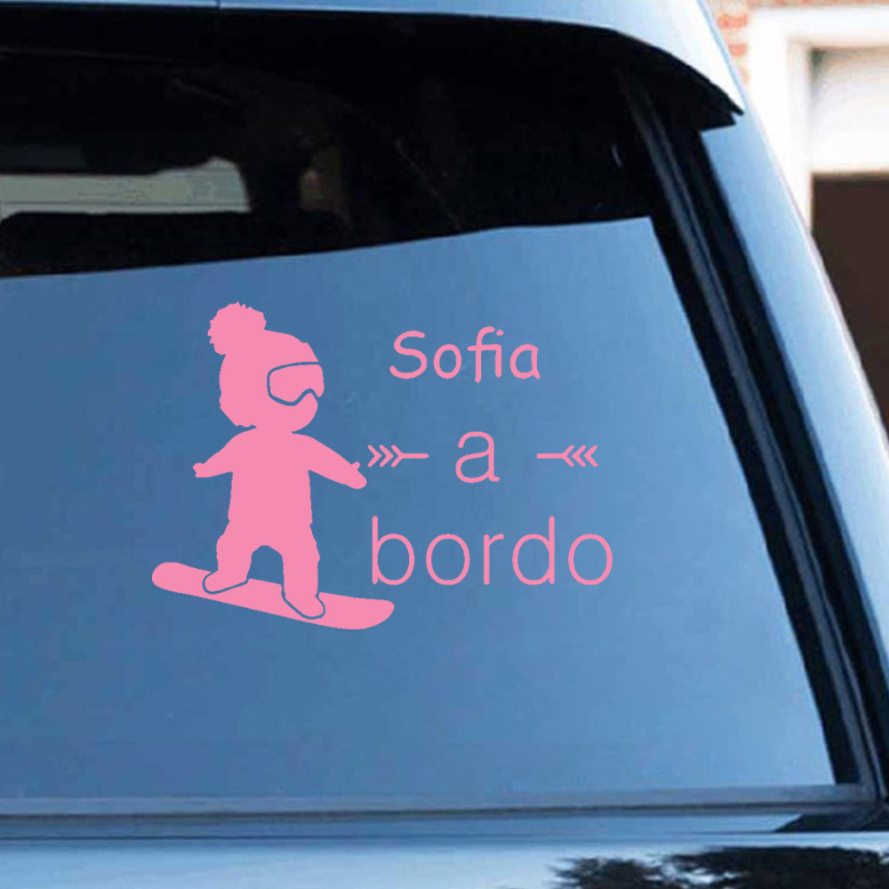 1pc Vinyl baby a bordo colorfu - Car Accessories Toy のレビューと価格
