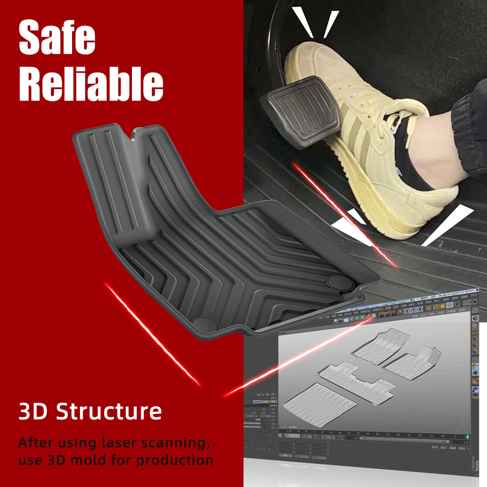 TPE 3D Car Floor Mats 5 Seats  - Car Floor Mat Rubber のレビューと価格