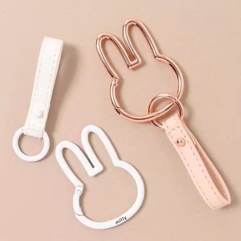 Miffy Keychain Kawaii Cartoon  - Car Accessories Xmas のレビューと価格