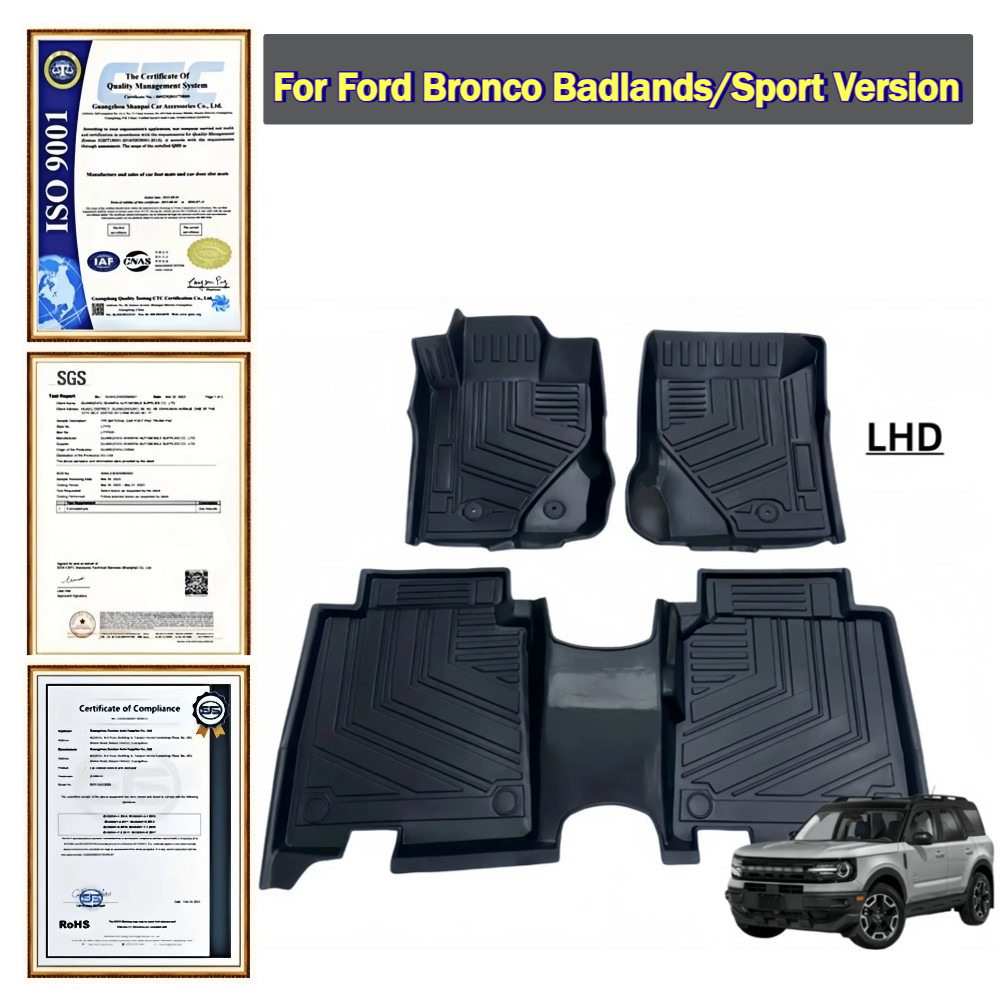 For Ford Bronco Badlands/Sport - Car Floor Mat Rubber のレビューと価格