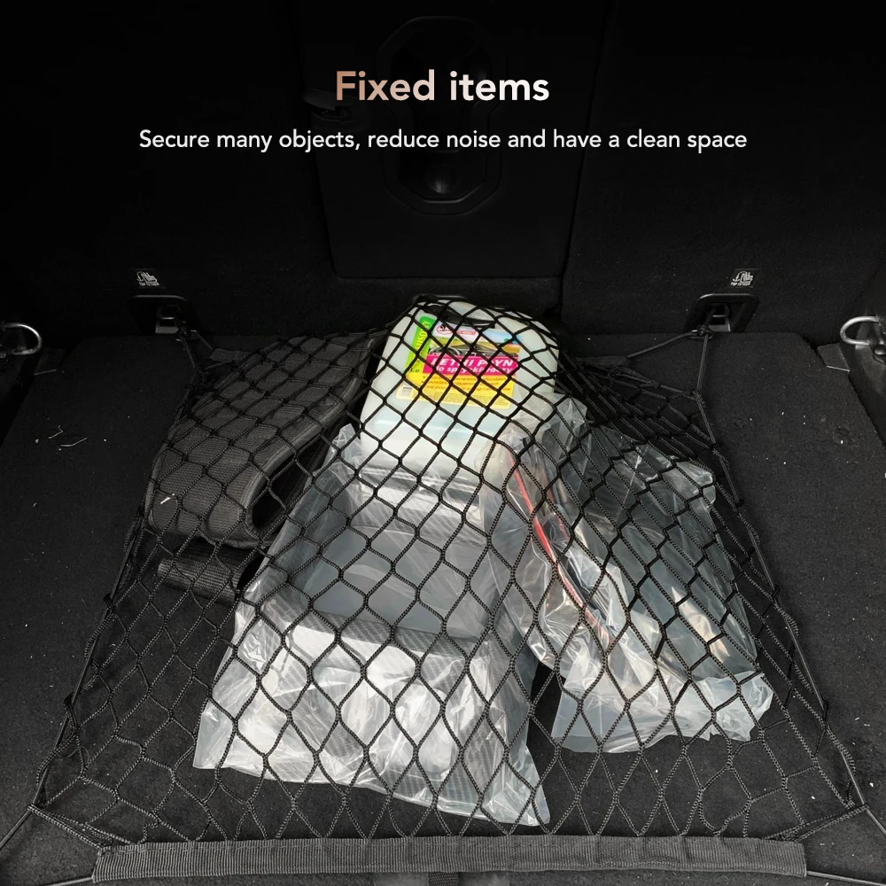 Nylon Car Rear Cargo Net - Tru - Car Trunk Organizer のレビューと価格