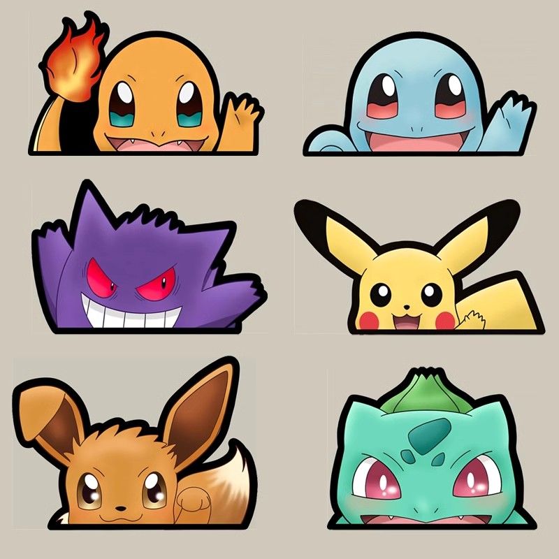 Pokémon car window sticker, Po - Car Accessories Toy のレビューと価格