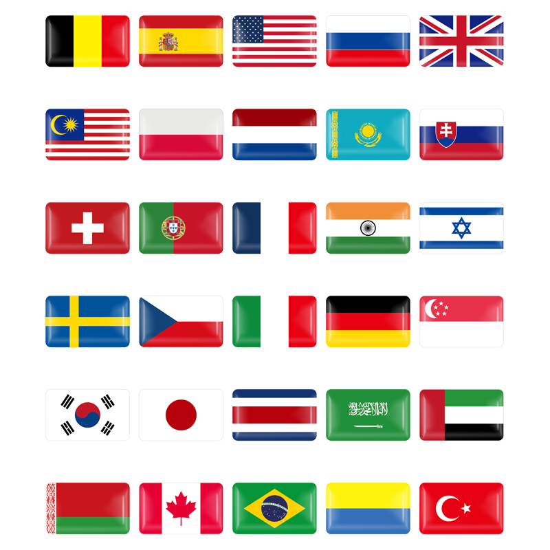 10/50PCS Portugal Belgium Swed - Car Accessories Uae のレビューと価格
