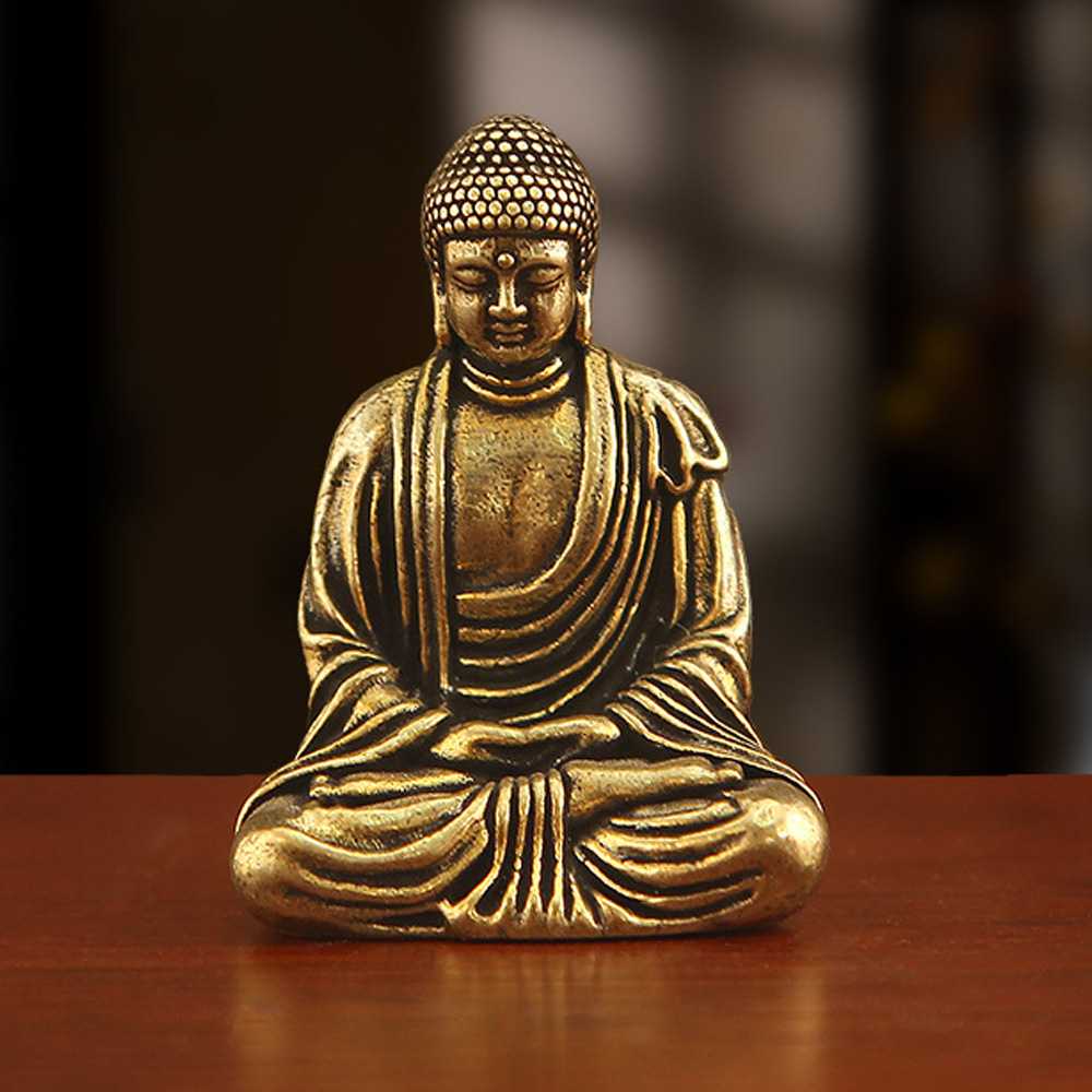 Mini Brass Tathagata Buddha St - Car Accessories Xmas のレビューと価格