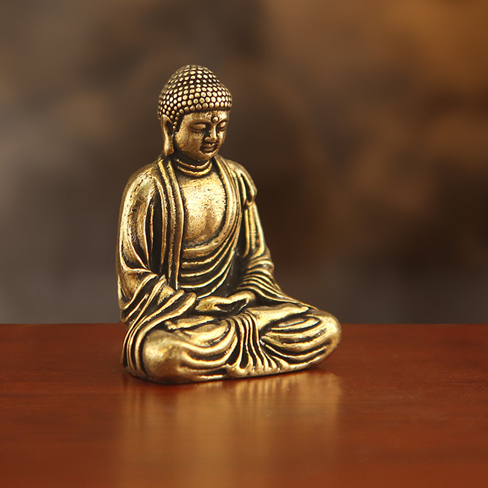 Mini Brass Tathagata Buddha St - Car Accessories Xmas のレビューと価格
