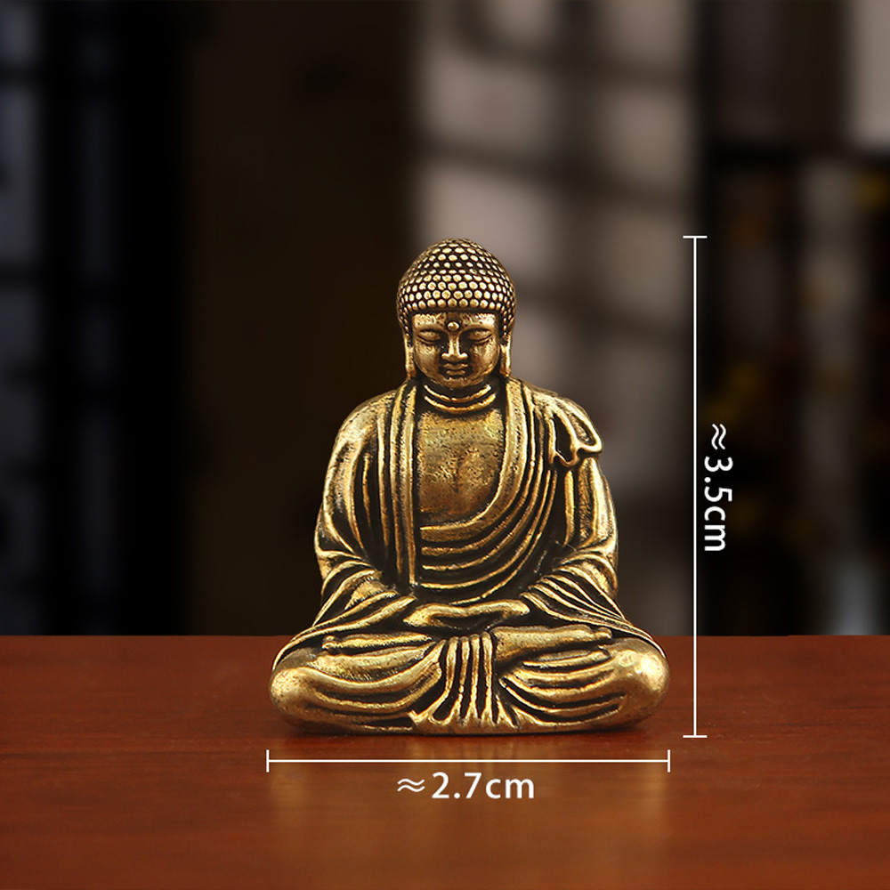 Mini Brass Tathagata Buddha St - Car Accessories Xmas のレビューと価格